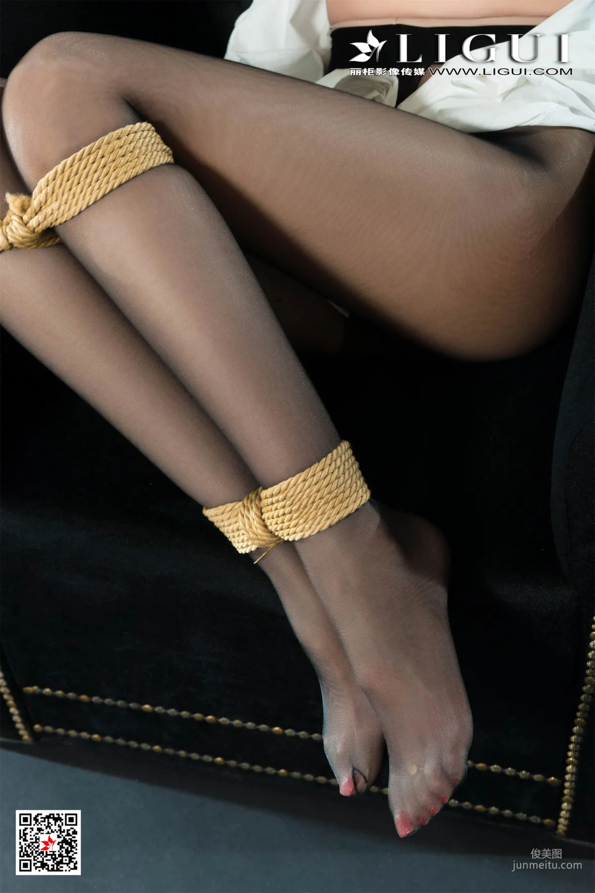 Liang Er, Black Stockings and Rope Art Body Photography [Ligui] Photo Set photo 8