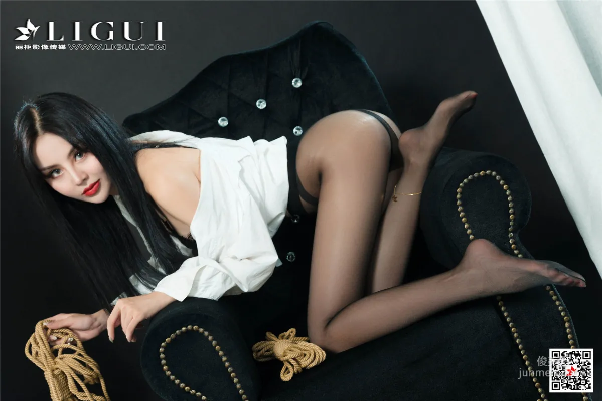 Liang Er, Black Stockings and Rope Art Body Photography [Ligui] Photo Set photo 35