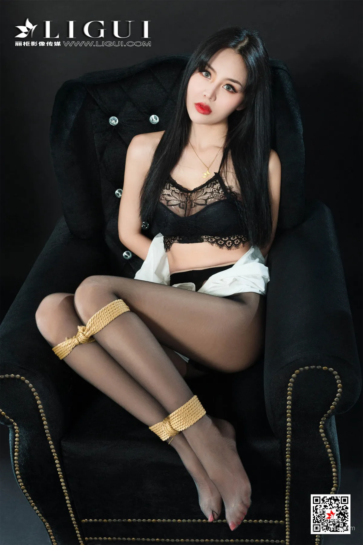 Liang Er, Black Stockings and Rope Art Body Photography [Ligui] Photo Set photo 20
