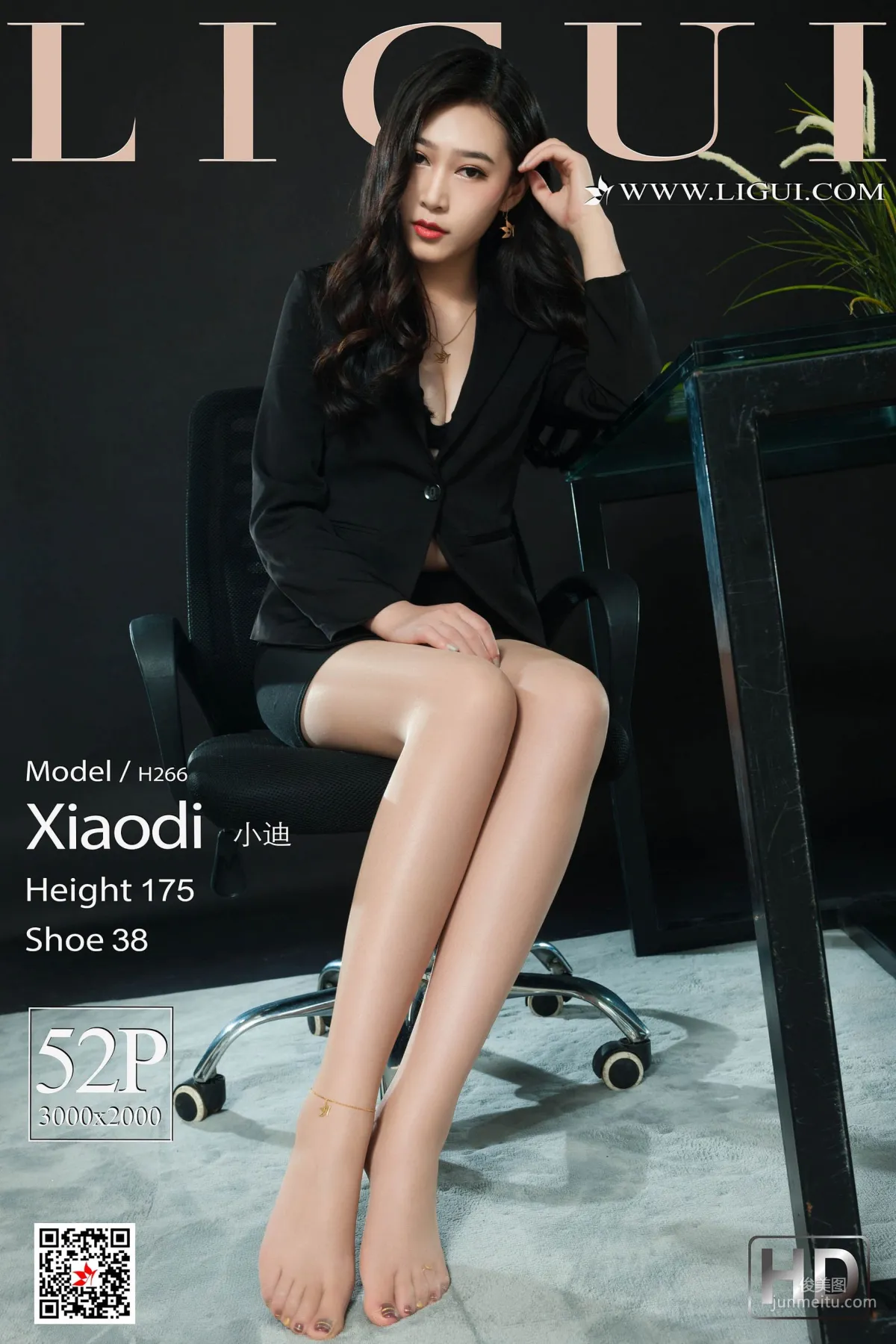 Model 小迪《肉絲OL高跟美腿》 [麗櫃LiGui] 網絡麗人 寫真集 1