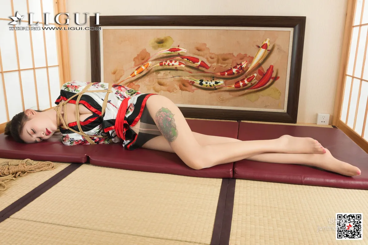 甜甜《繩藝捆綁絲襪人體攝影》 [麗櫃美束] 寫真集 40