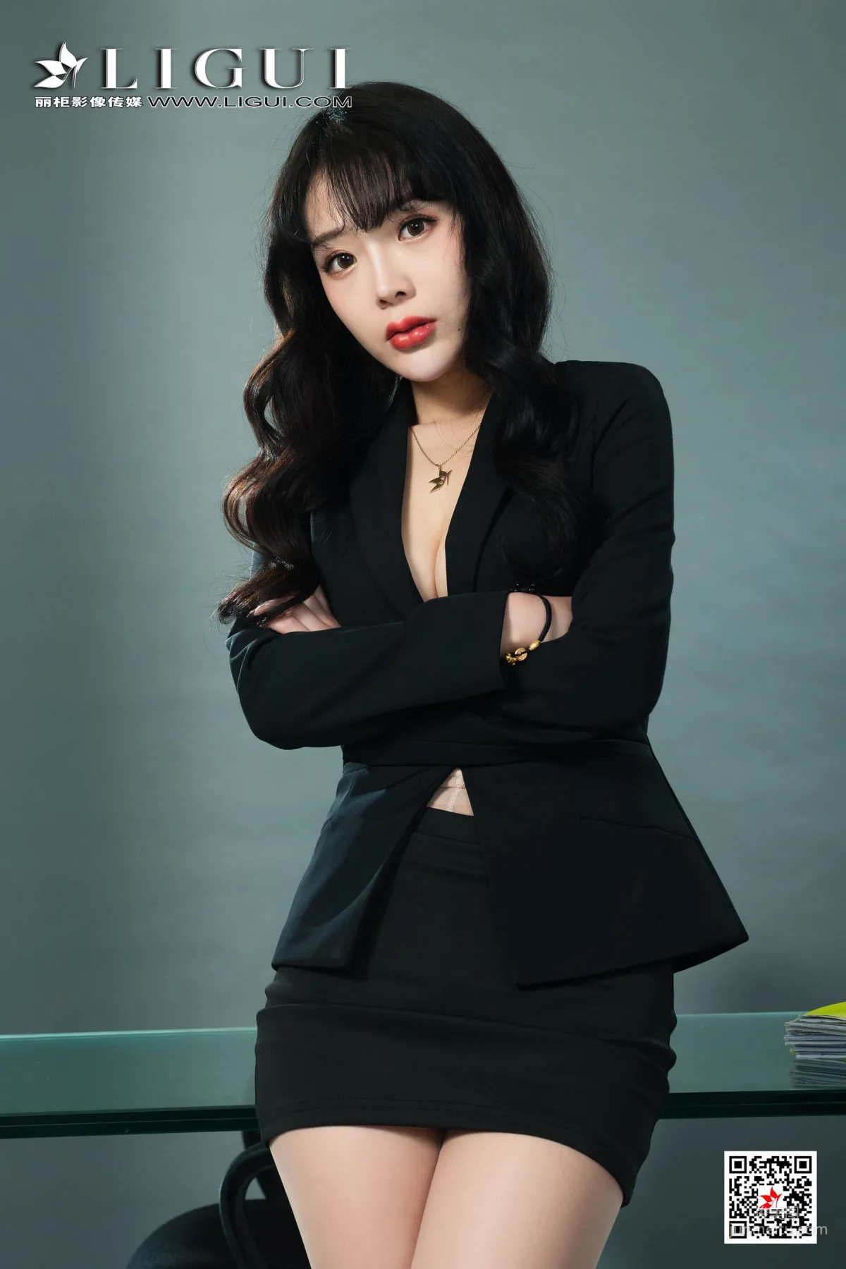 腿模赵蕊《长腿高跟OL女郎》 [丽柜LiGui] 网络丽人 写真集12