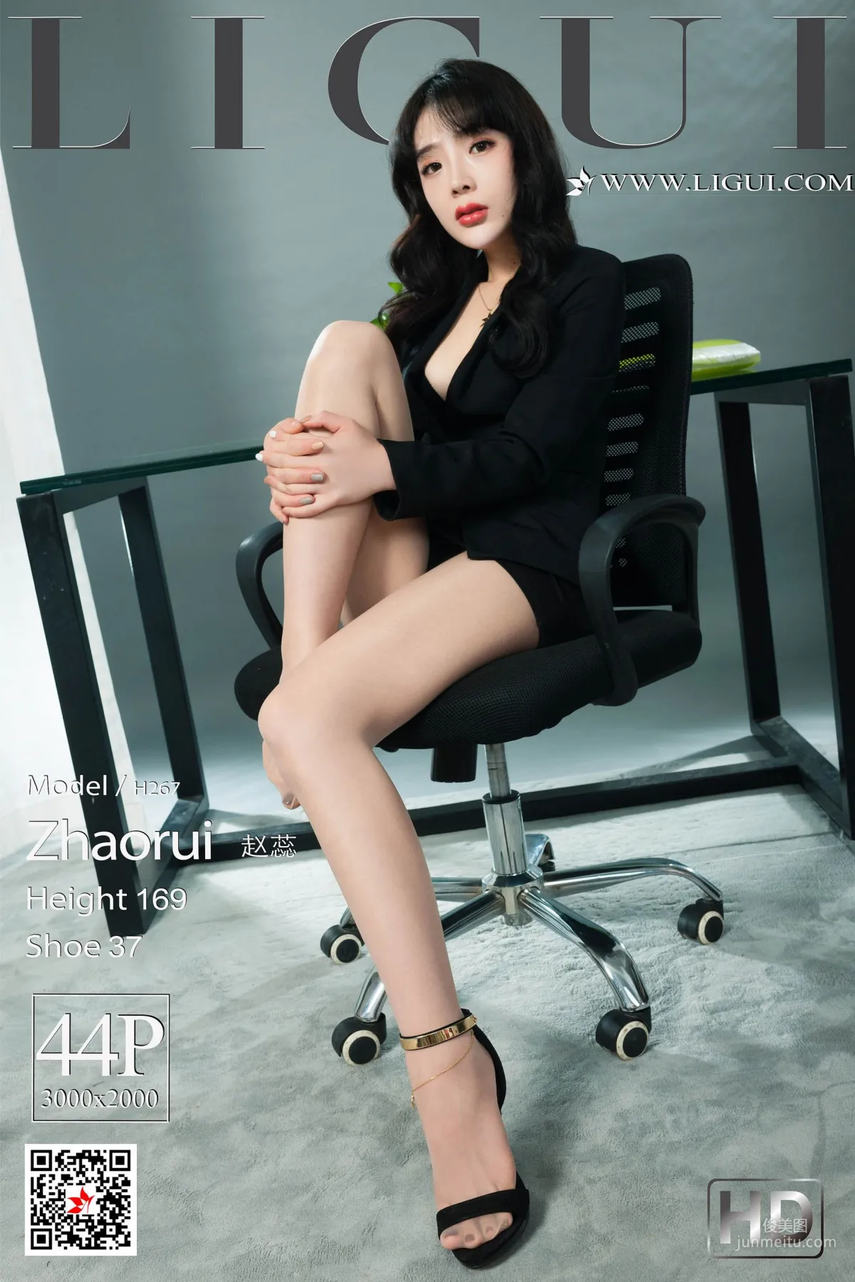 腿模赵蕊《长腿高跟OL女郎》 [丽柜LiGui] 网络丽人 写真集1