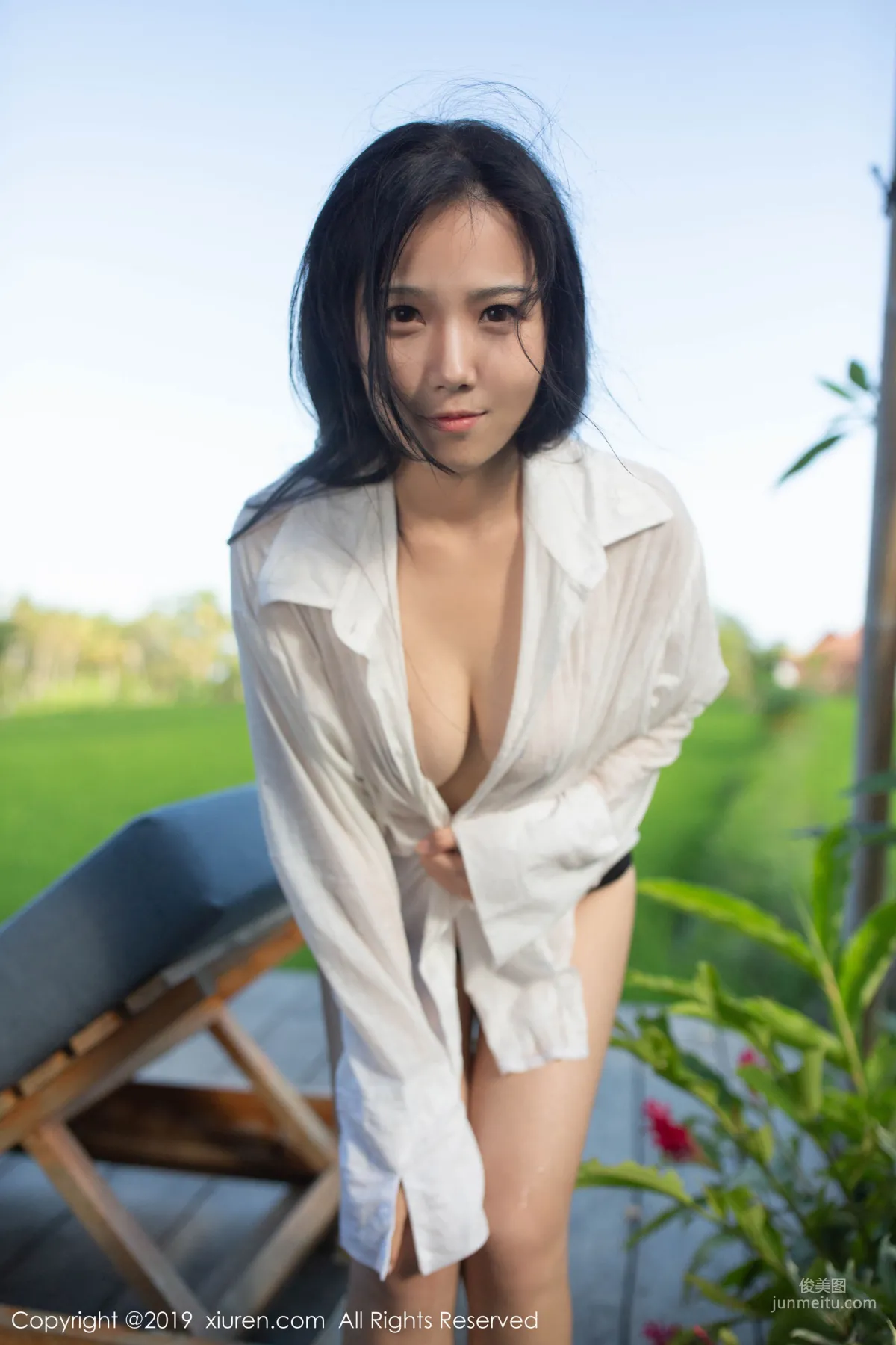 Xu Weiwei mia White Shirt Wet Body Series [XiuRen] No.1634 Photo Set photo 49