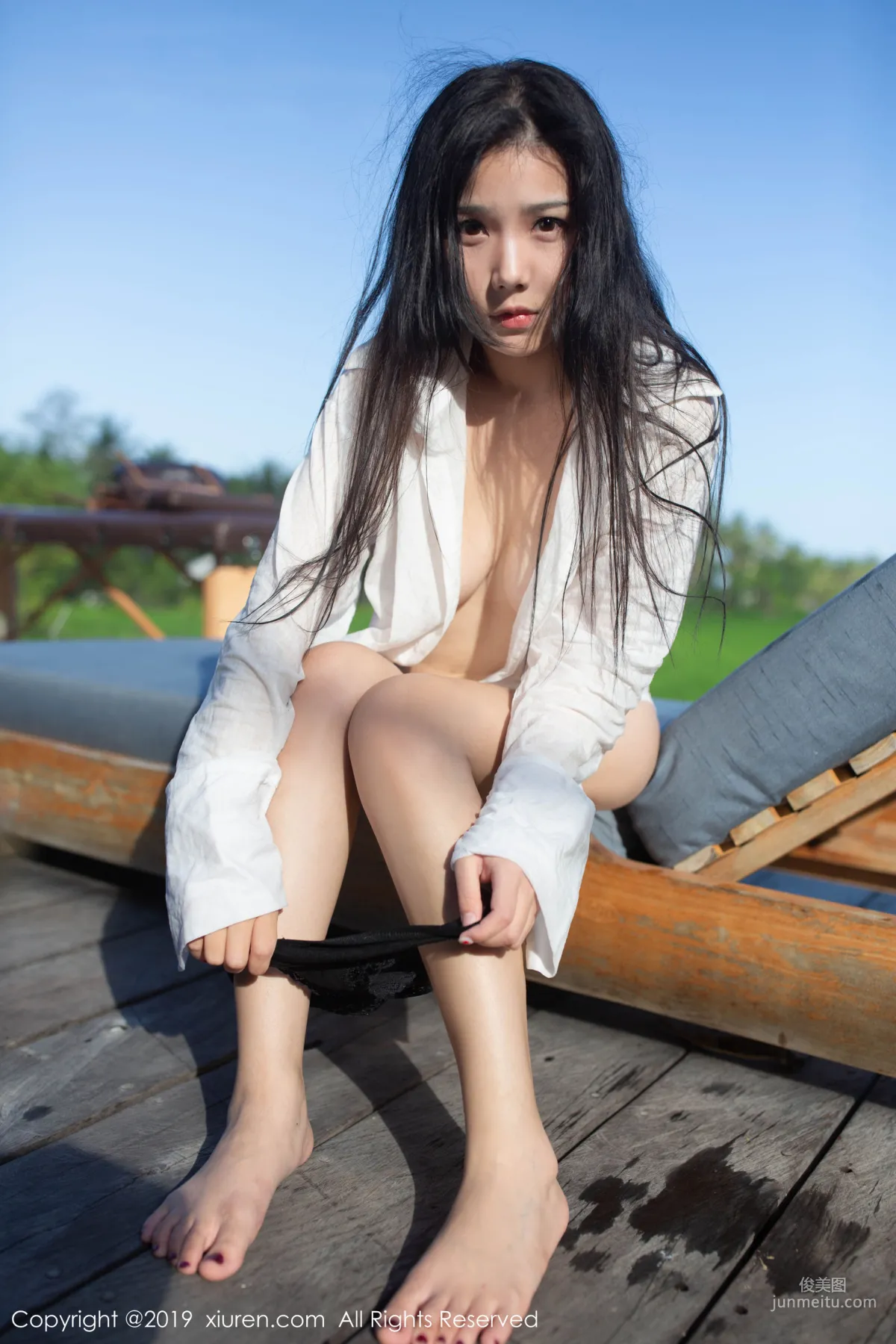 Xu Weiwei mia White Shirt Wet Body Series [XiuRen] No.1634 Photo Set photo 6