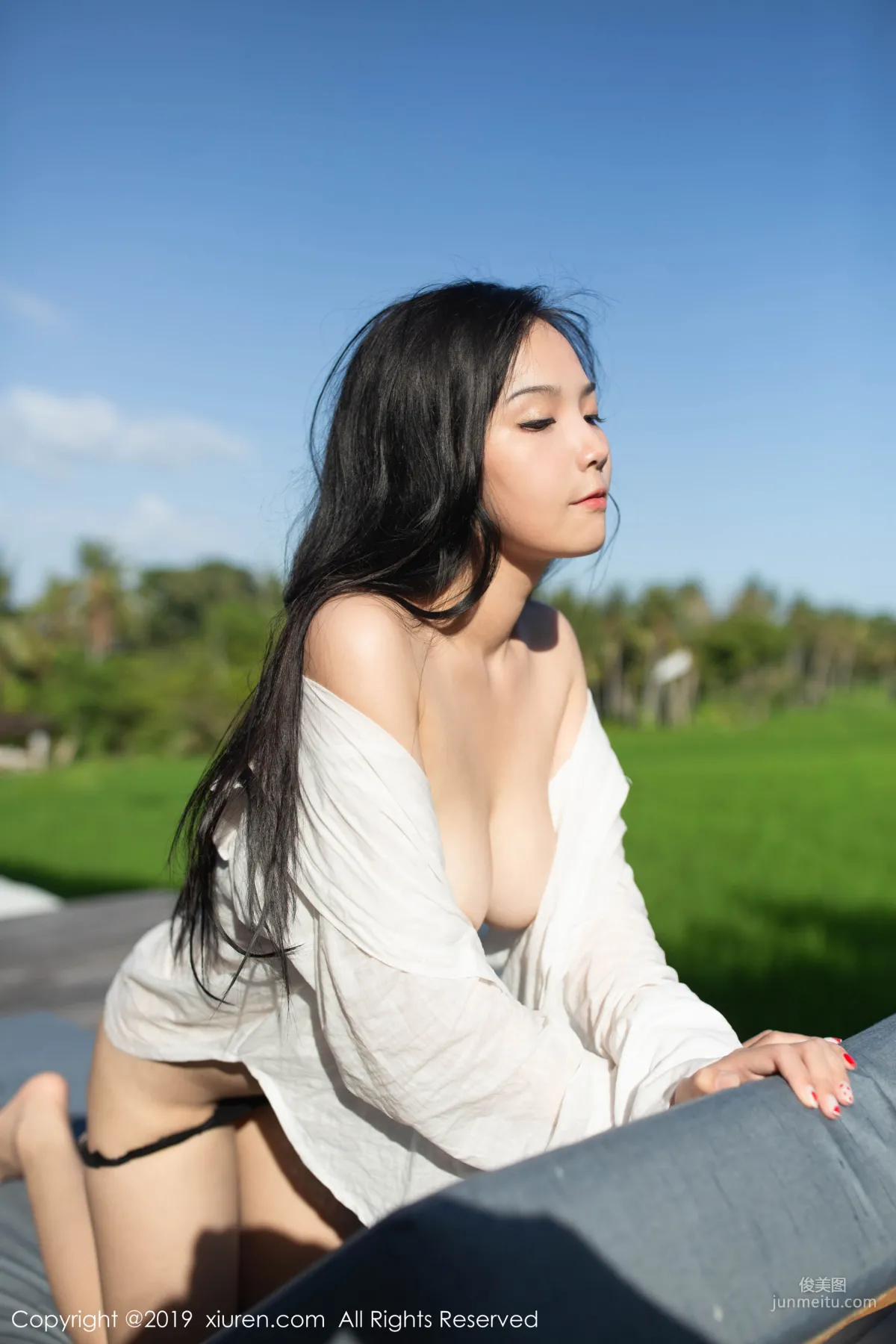 Xu Weiwei mia White Shirt Wet Body Series [XiuRen] No.1634 Photo Set photo 58