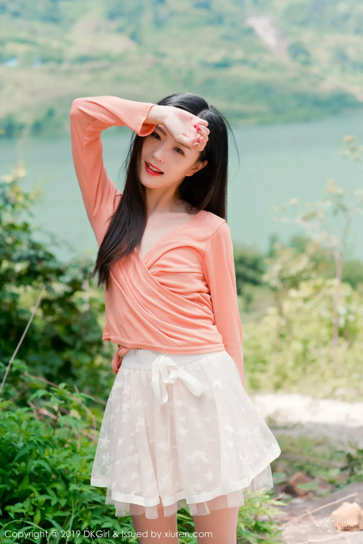 Xiao Ziyi Alice Bold Stockings Outdoor Shoot [DKGirl] Vol.114 Photo Set photo 7