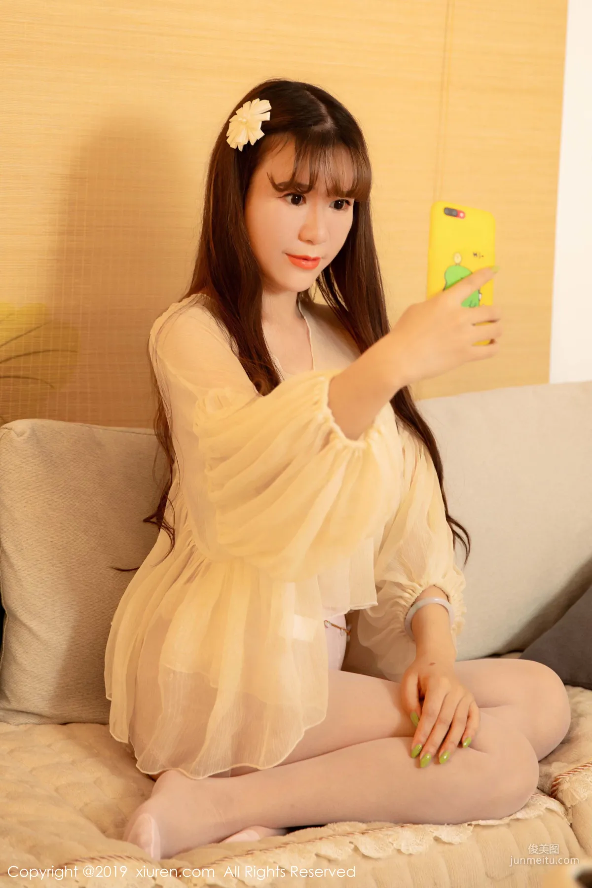 Wang Zilin, Full Bust and Plump Buttocks Under Gorgeous Kimono, [XiuRen] No.1647 Photo Set photo 72