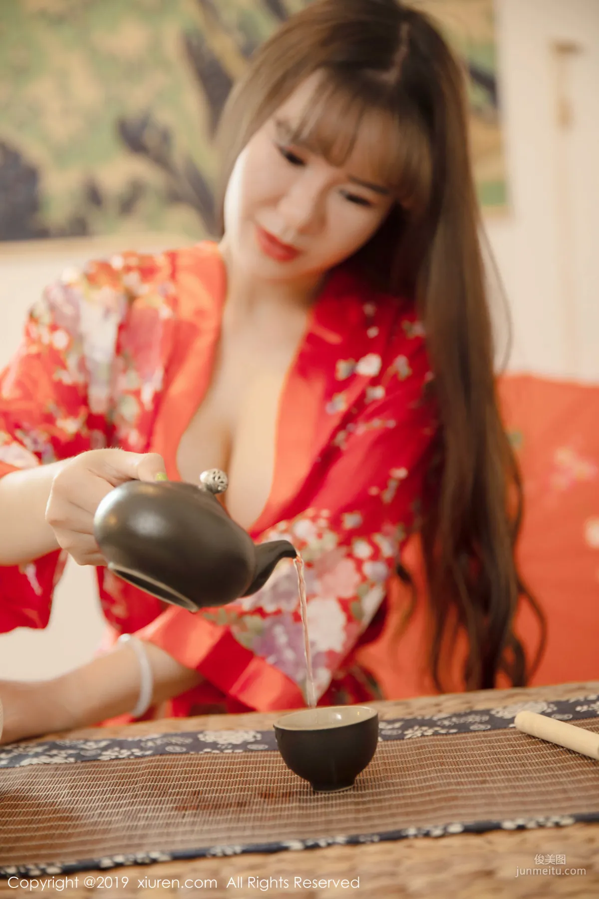 Wang Zilin, Full Bust and Plump Buttocks Under Gorgeous Kimono, [XiuRen] No.1647 Photo Set photo 11
