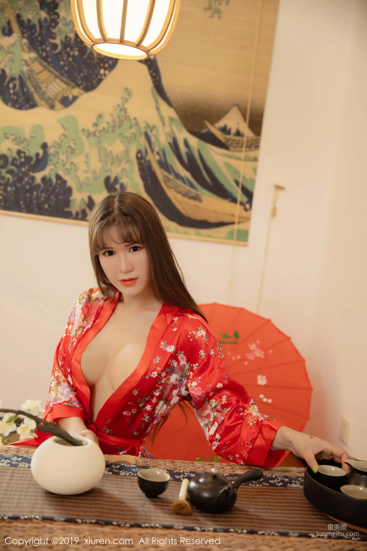 Wang Zilin, Full Bust and Plump Buttocks Under Gorgeous Kimono, [XiuRen] No.1647 Photo Set photo 3