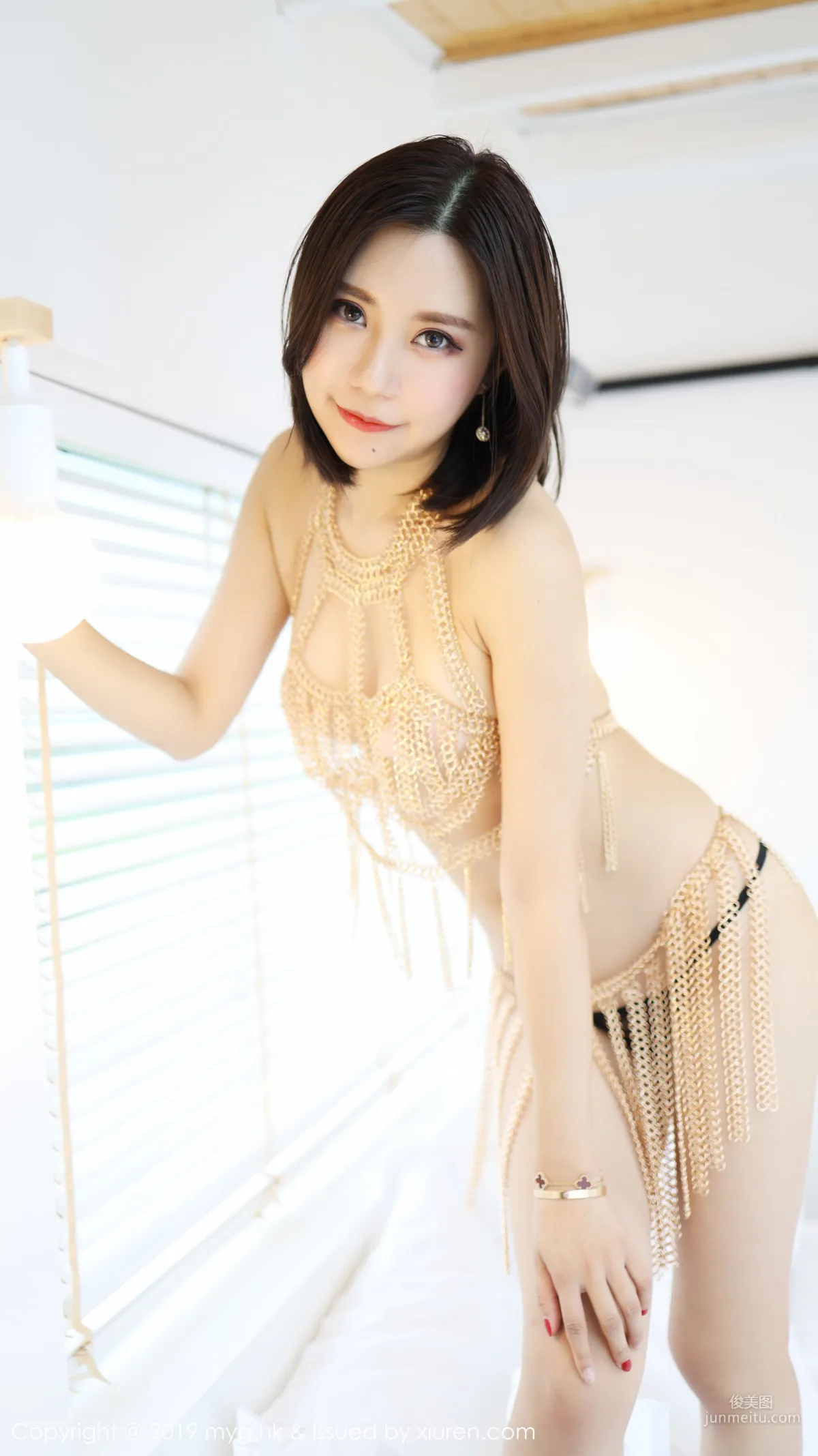 Qi Lijia, Hot Lingerie and Sexy Chain Series [MyGirl] Vol.380 Photo Set photo 68
