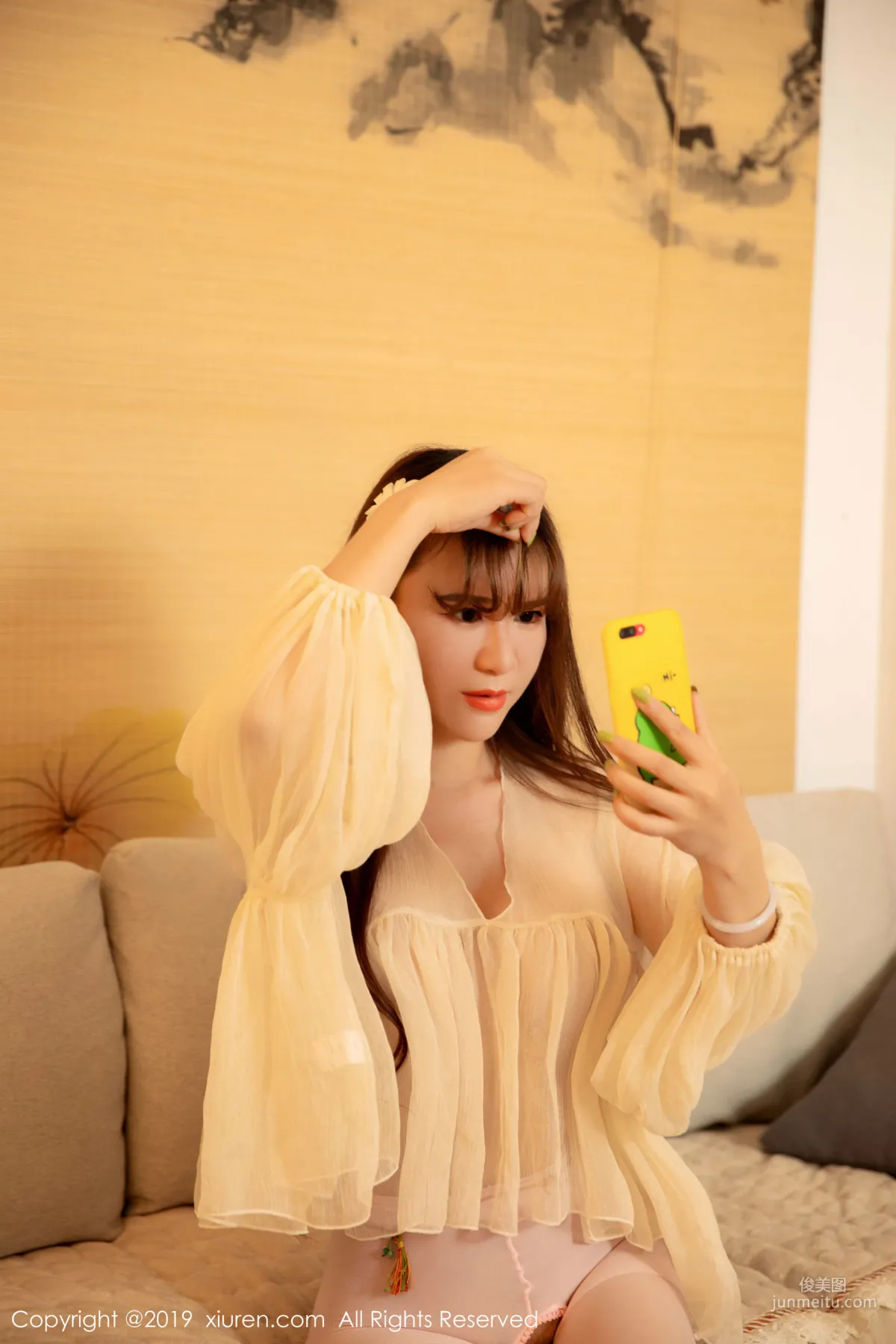 Wang Zilin, Full Bust and Plump Buttocks Under Gorgeous Kimono, [XiuRen] No.1647 Photo Set photo 67