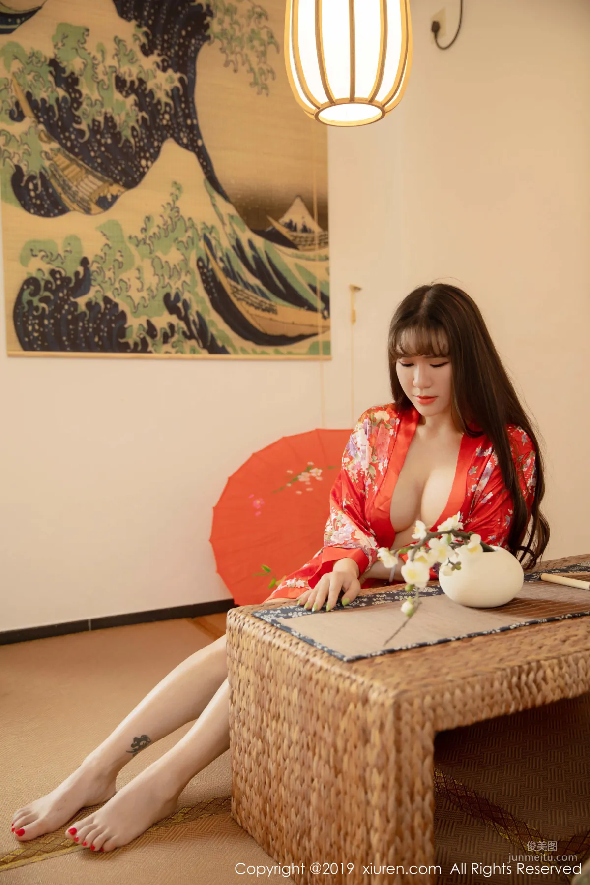 Wang Zilin, Full Bust and Plump Buttocks Under Gorgeous Kimono, [XiuRen] No.1647 Photo Set photo 1