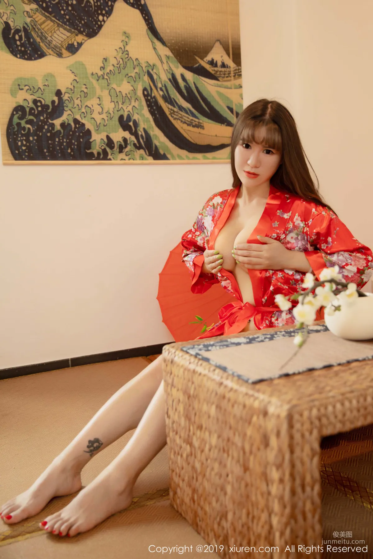 Wang Zilin, Full Bust and Plump Buttocks Under Gorgeous Kimono, [XiuRen] No.1647 Photo Set photo 7