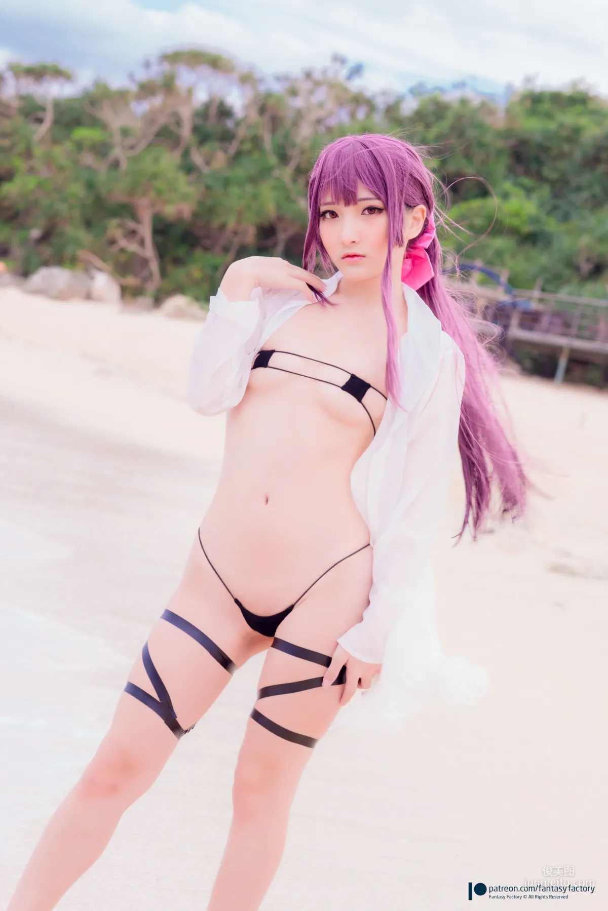 COSER小丁《海滩风情》 [Fantasy Factory] 写真集26