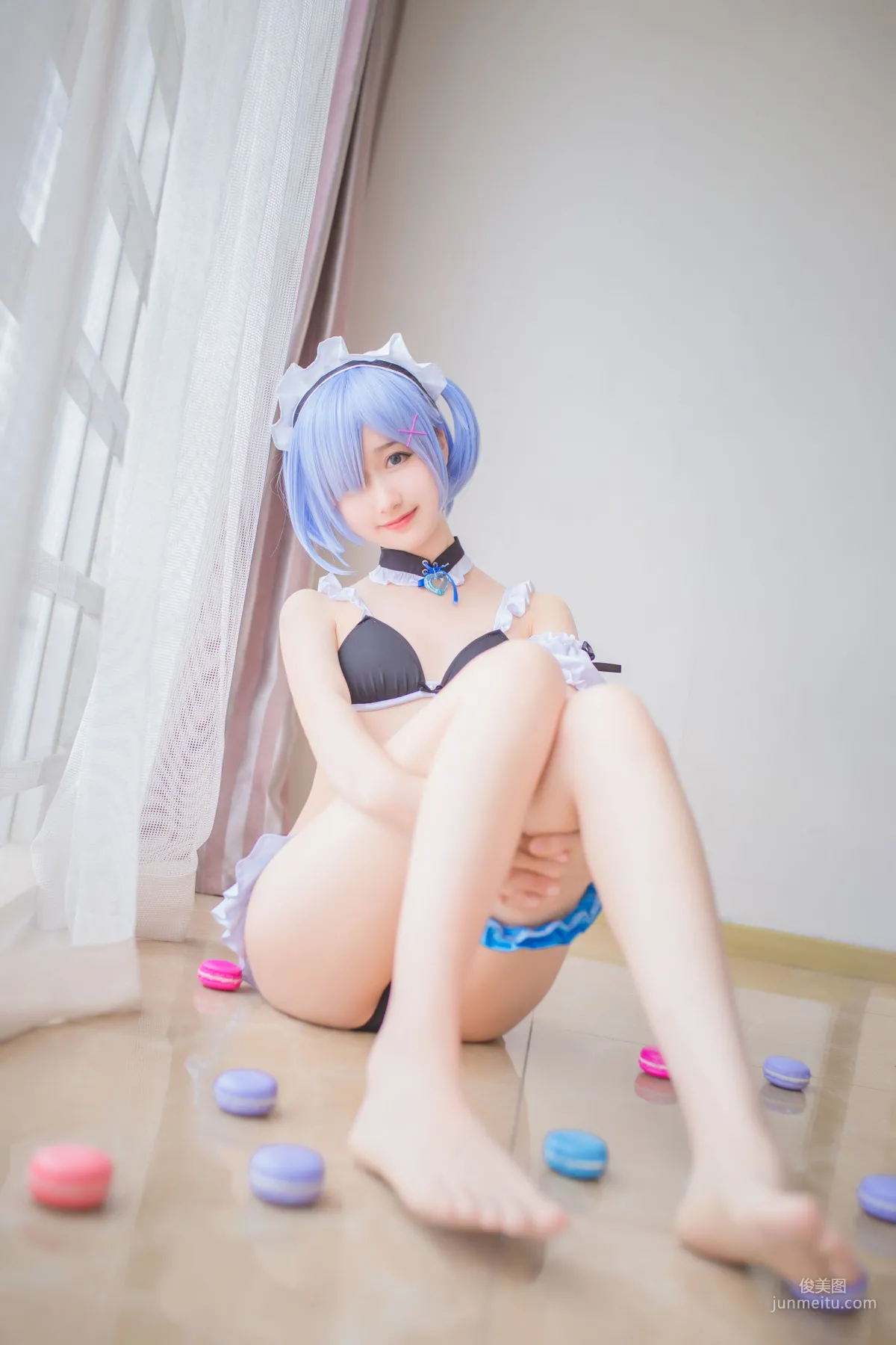 Mu Mianmian OwO, Rem Swimsuit + Bunny Girl [Web Idols] Photo Set photo 18