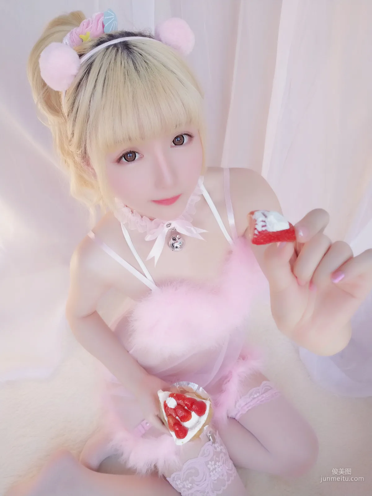 Xingzhi Chichi, Strawberry Pajamas Set, [Welfare COSPLAY] Photo Set photo 55