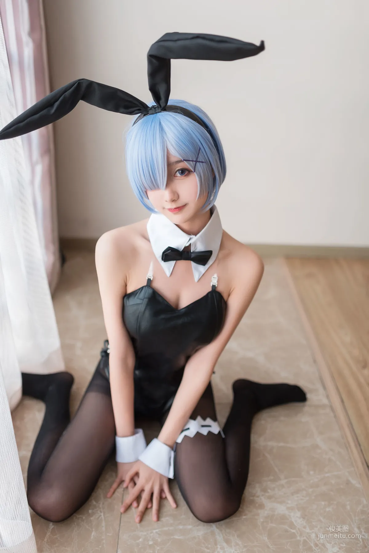 Mu Mianmian OwO, Rem Swimsuit + Bunny Girl [Web Idols] Photo Set photo 2