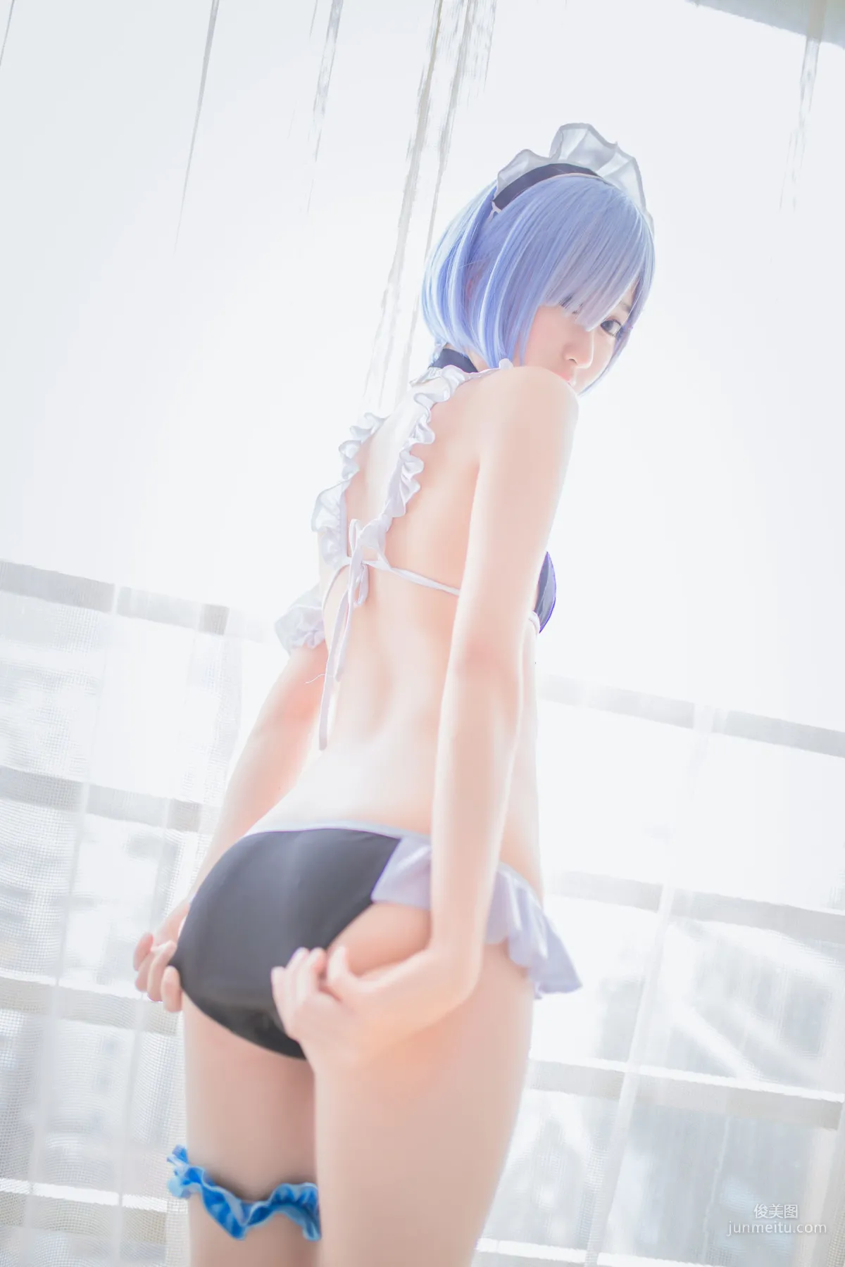 Mu Mianmian OwO, Rem Swimsuit + Bunny Girl [Web Idols] Photo Set photo 10