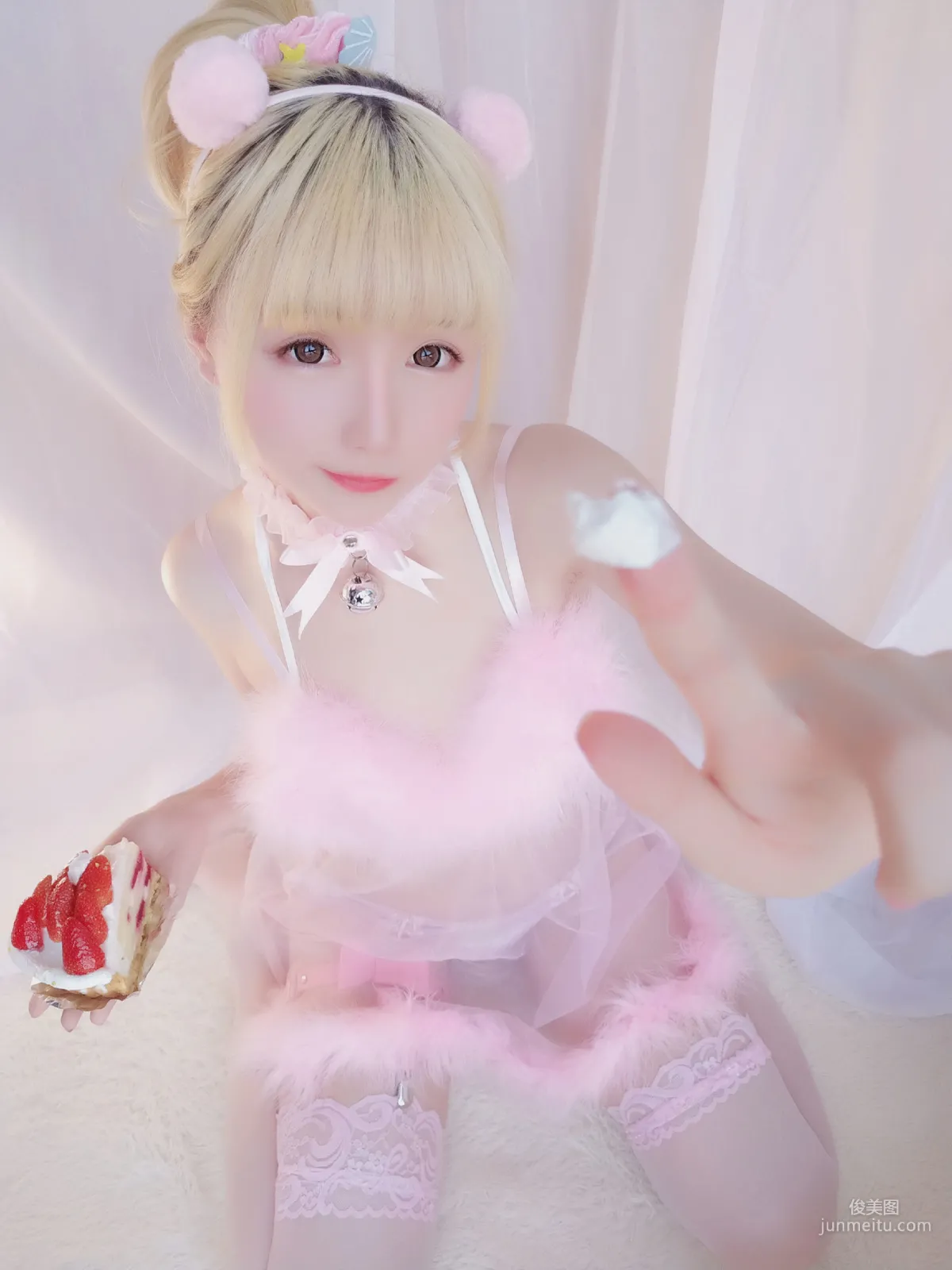 Xingzhi Chichi, Strawberry Pajamas Set, [Welfare COSPLAY] Photo Set photo 15