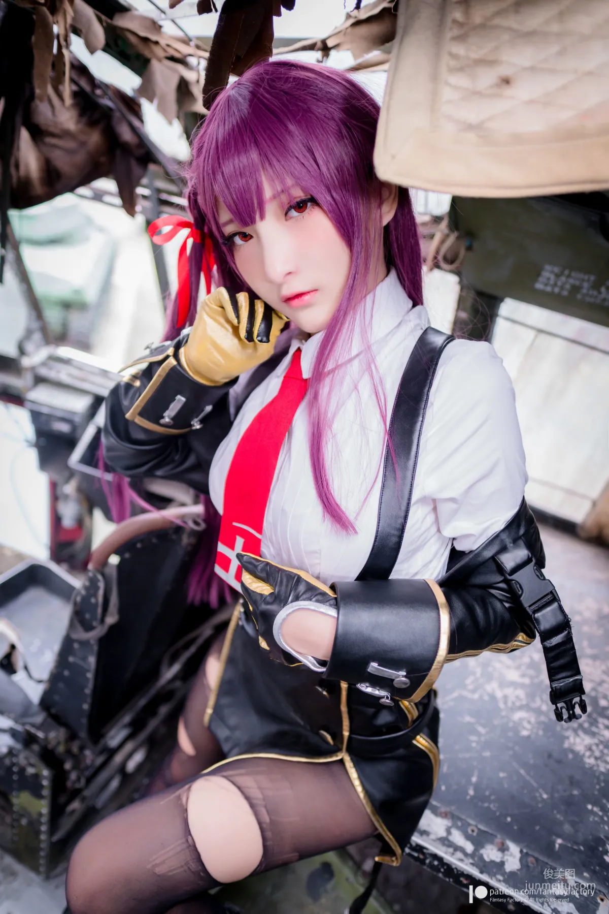 COSER小丁《黑絲+黑膠+女殺手》 [Fantasy Factory] 寫真集 20
