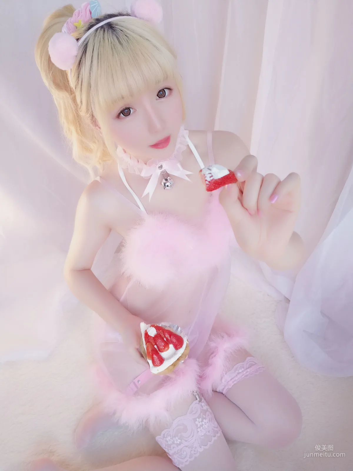 Xingzhi Chichi, Strawberry Pajamas Set, [Welfare COSPLAY] Photo Set photo 54