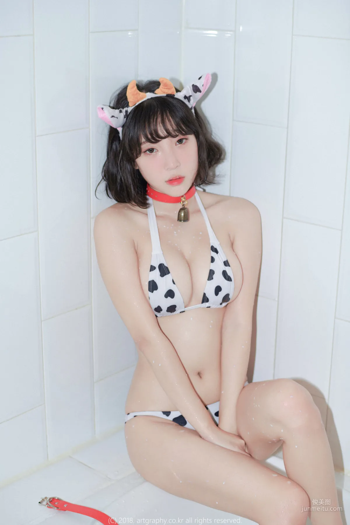 Jiang Renqing White Cat Girl + Cow Beauty [Web Idols] VOL.039 Photo Set photo 33
