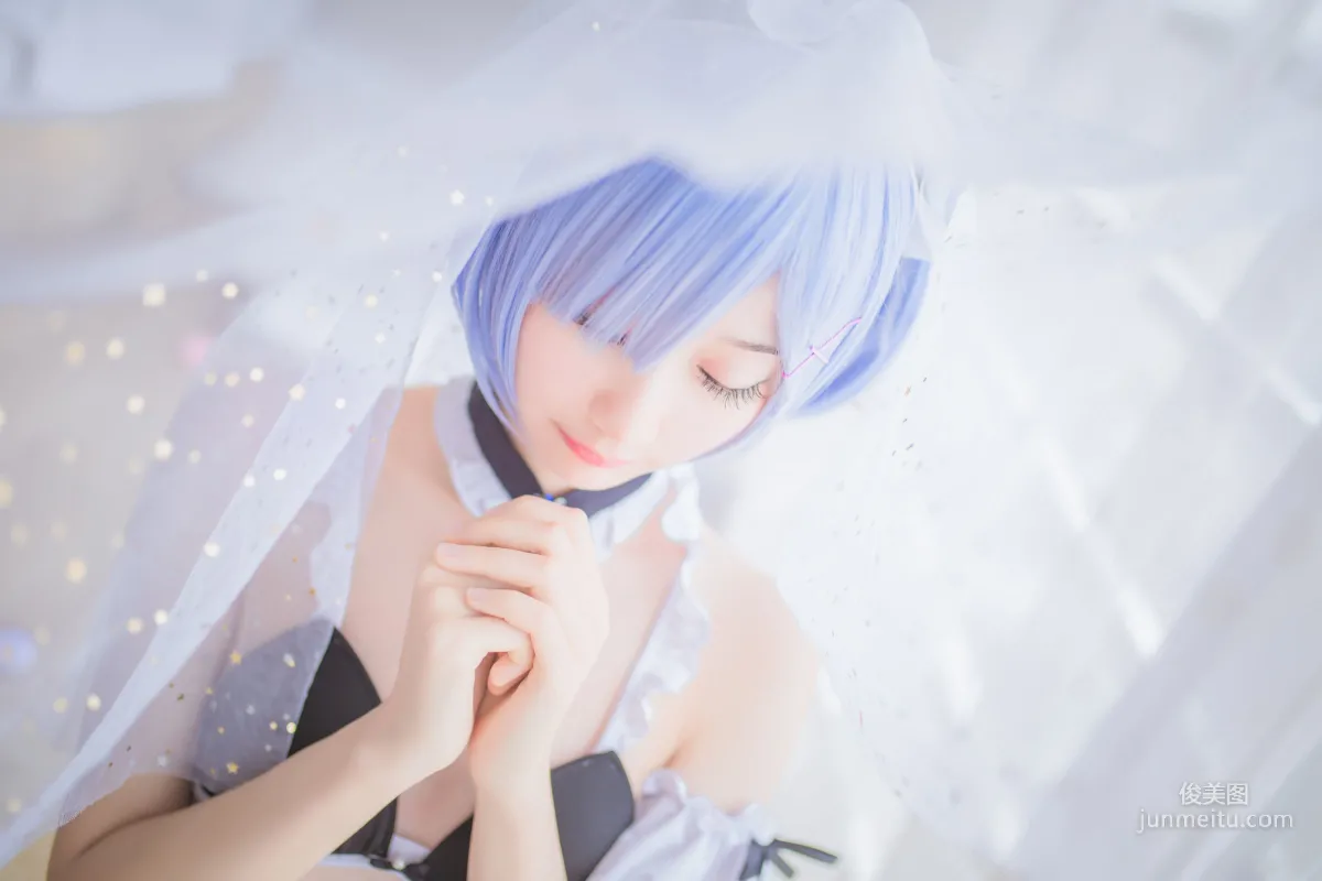 Mu Mianmian OwO, Rem Swimsuit + Bunny Girl [Web Idols] Photo Set photo 12
