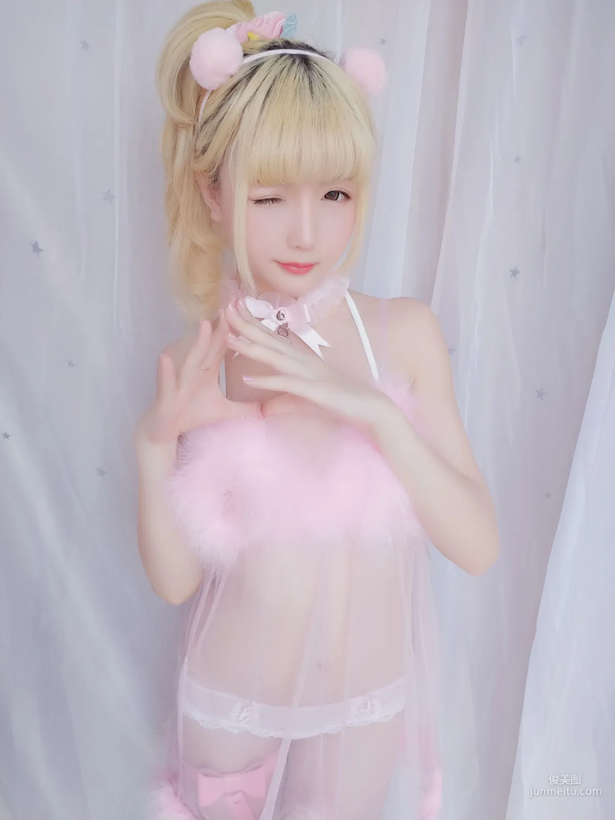 Xingzhi Chichi, Strawberry Pajamas Set, [Welfare COSPLAY] Photo Set photo 4