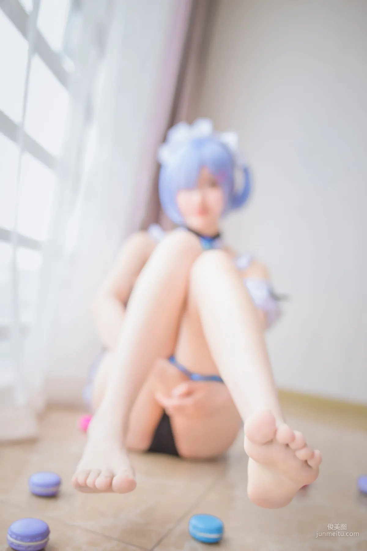 Mu Mianmian OwO, Rem Swimsuit + Bunny Girl [Web Idols] Photo Set photo 16
