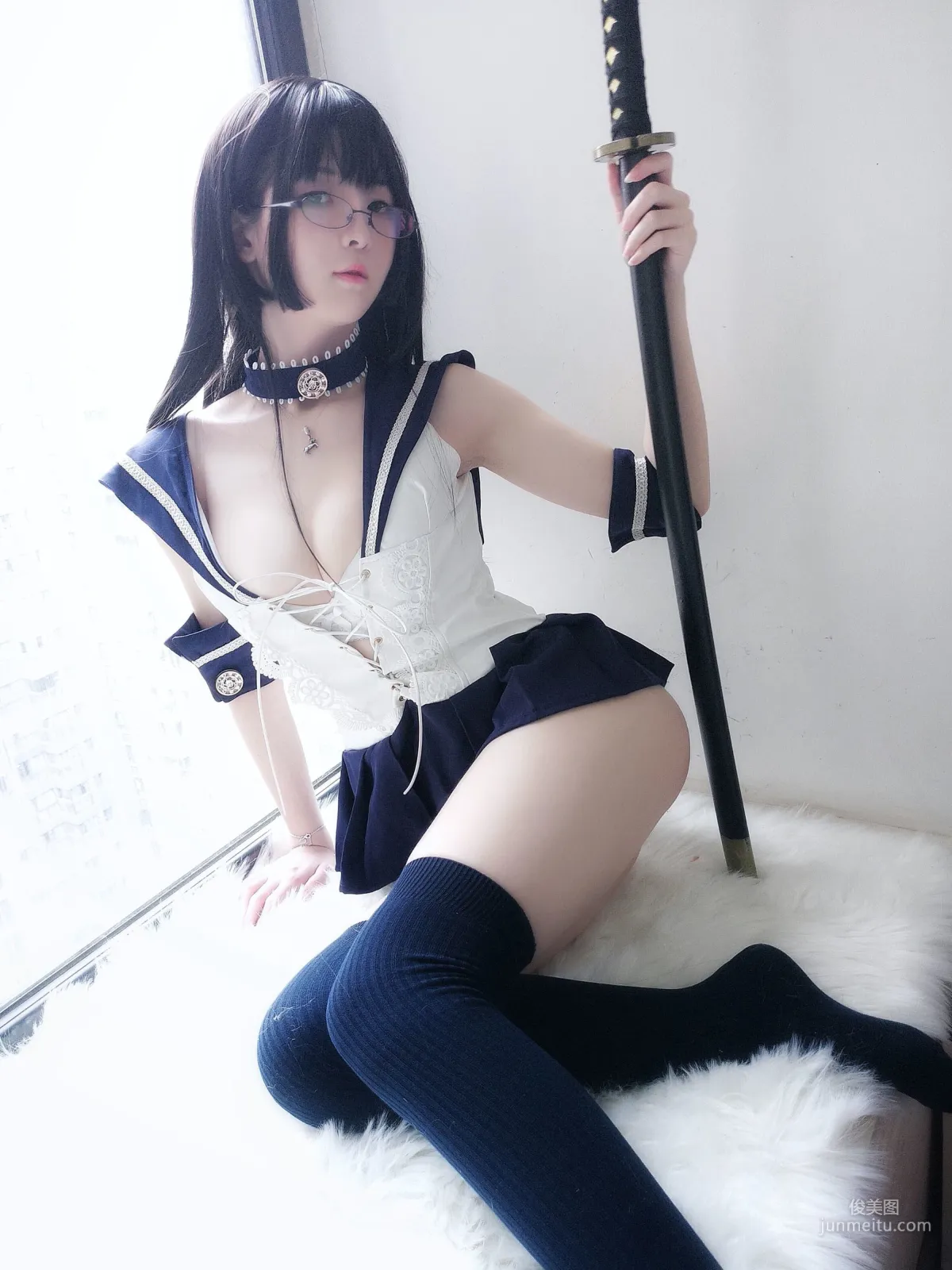 一小央澤《武士刀與水手服》 [COSPLAY美女] 寫真集 5