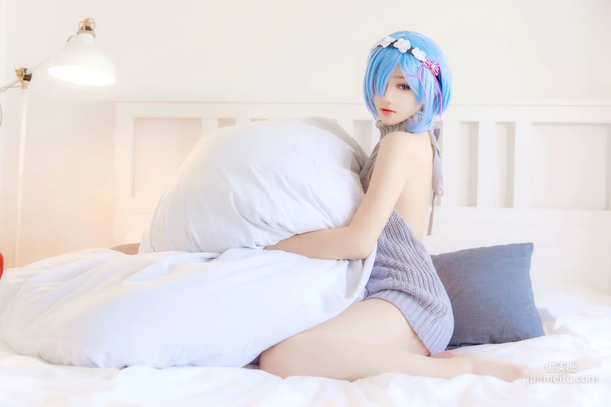 Nantao Momoko, Rem Backless Sweater [Cosplay Collection] Photo Set photo 9