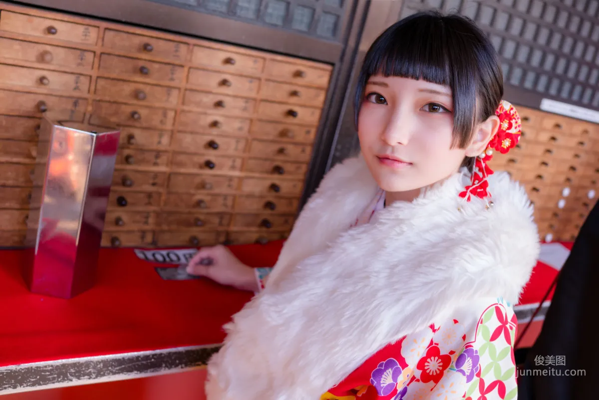 COSER小丁《和服+猫女女仆》 [Fantasy Factory] 写真集8