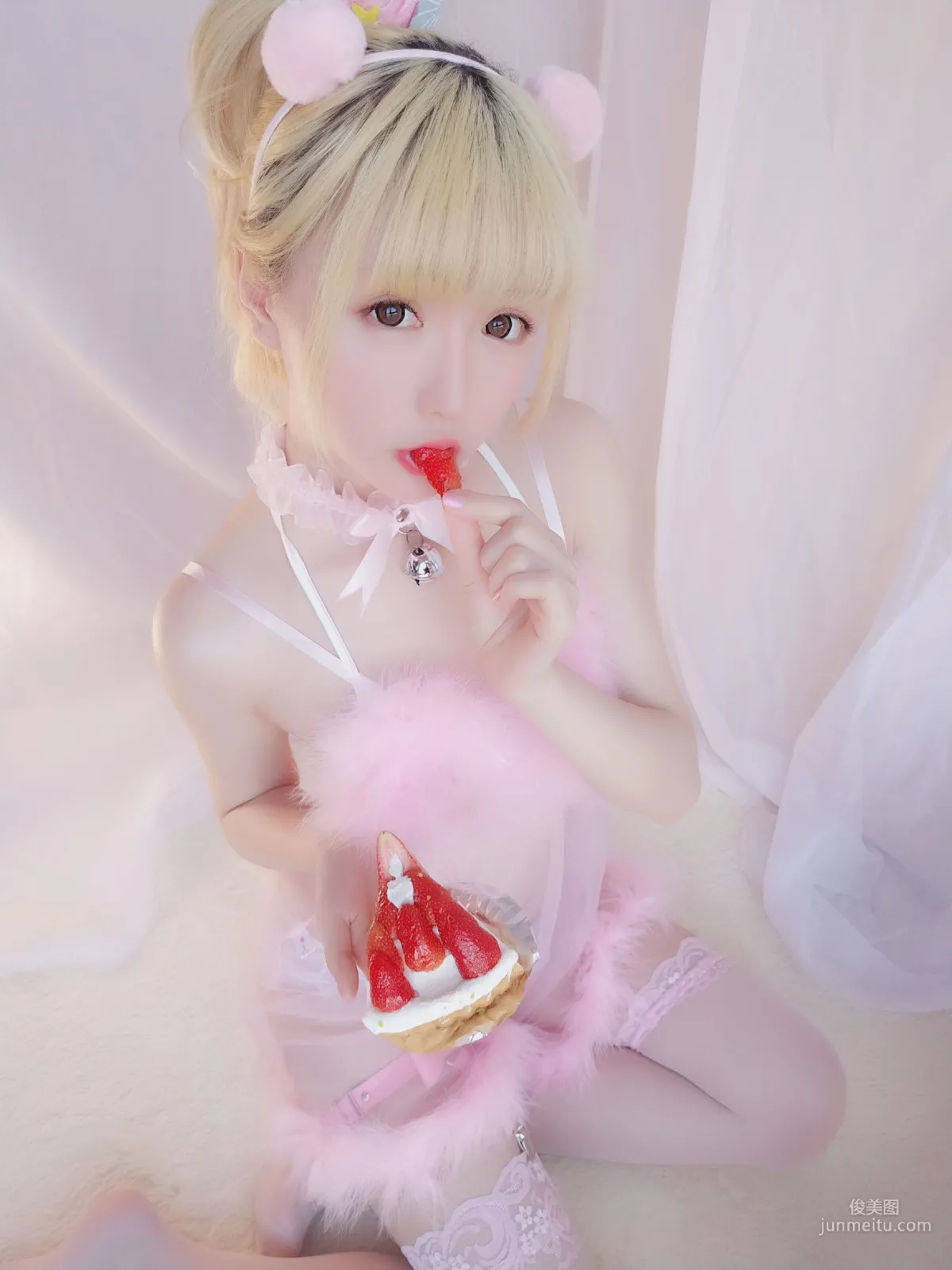 Xingzhi Chichi, Strawberry Pajamas Set, [Welfare COSPLAY] Photo Set photo 14