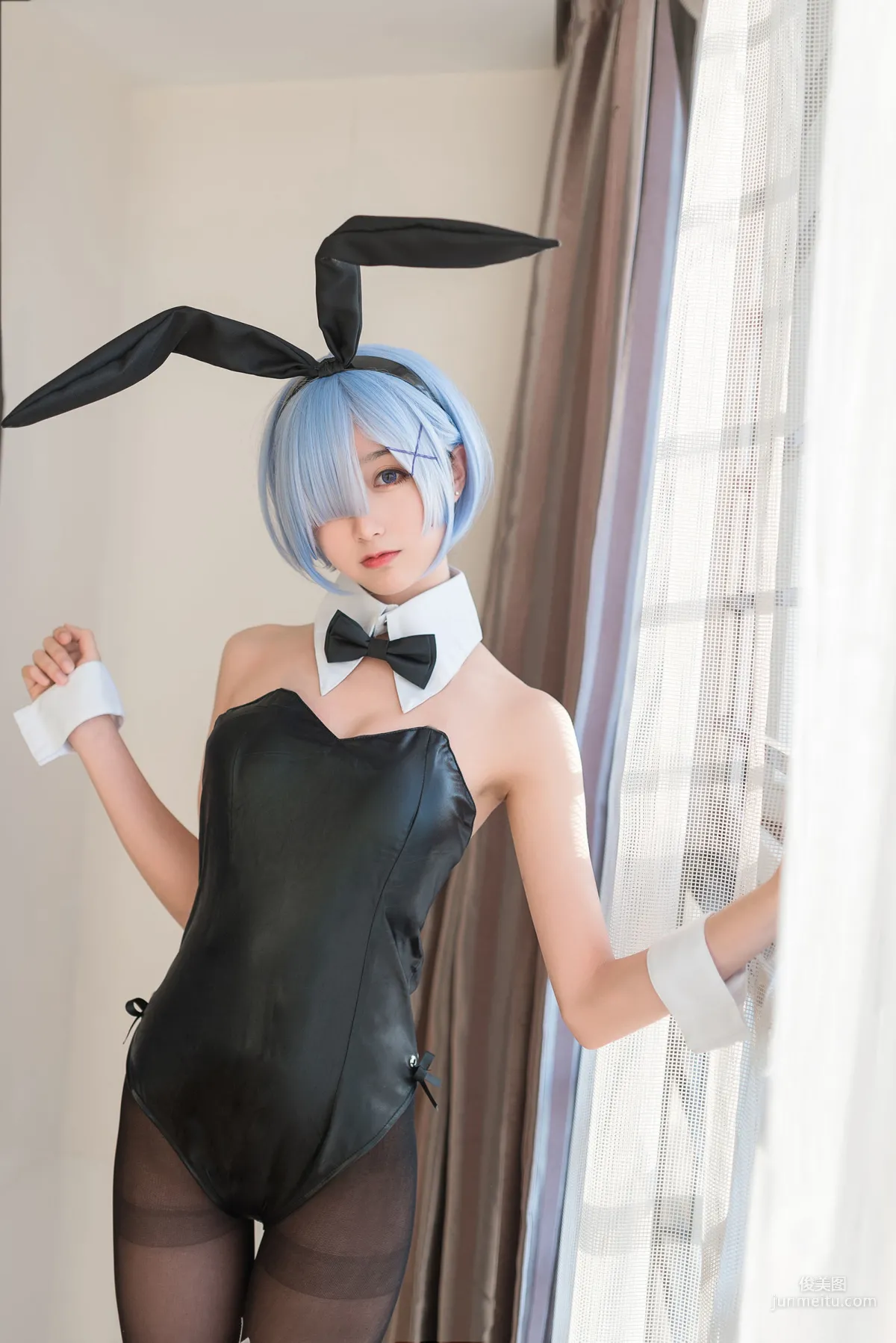 Mu Mianmian OwO, Rem Swimsuit + Bunny Girl [Web Idols] Photo Set photo 1