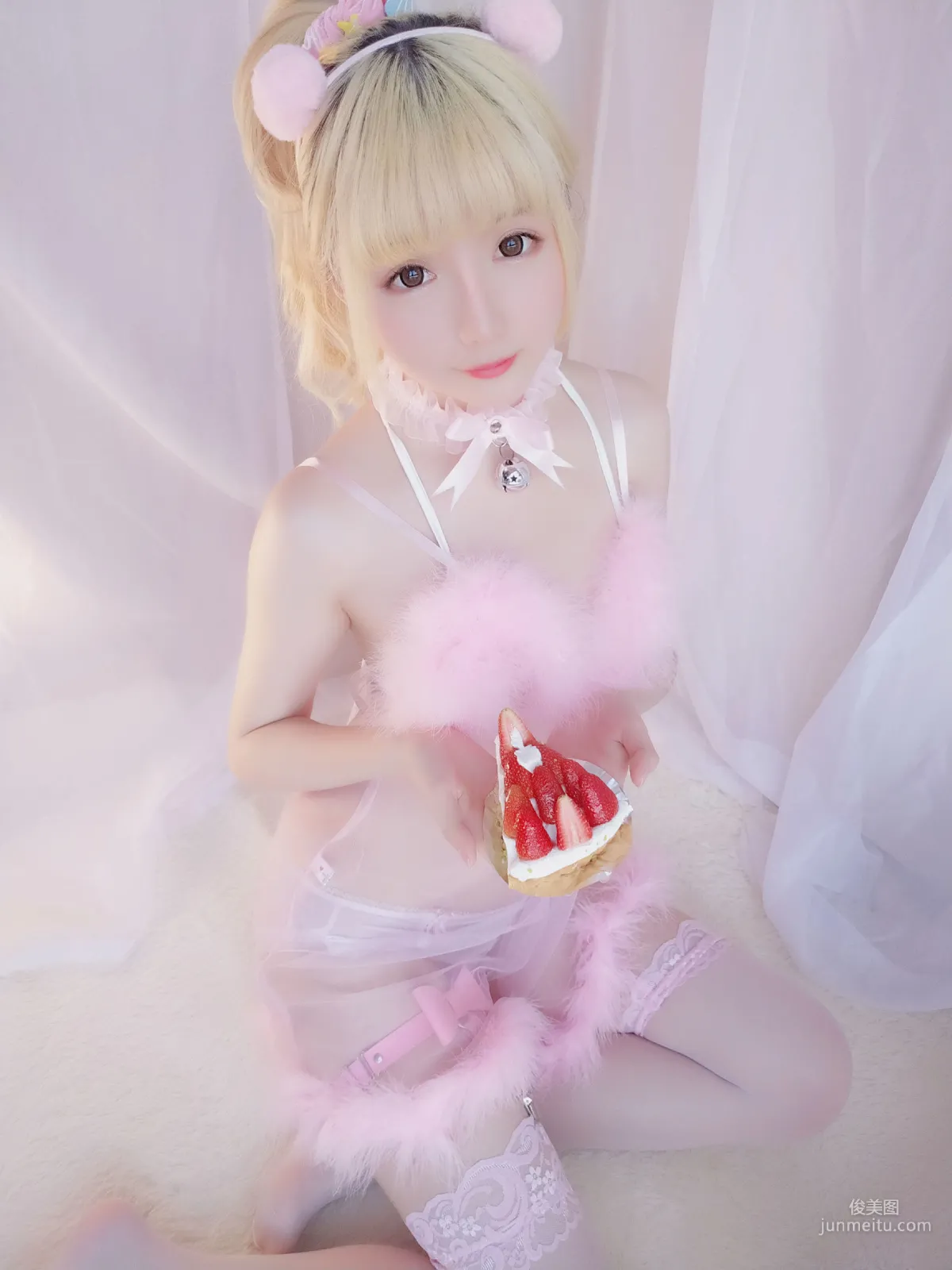 Xingzhi Chichi, Strawberry Pajamas Set, [Welfare COSPLAY] Photo Set photo 56