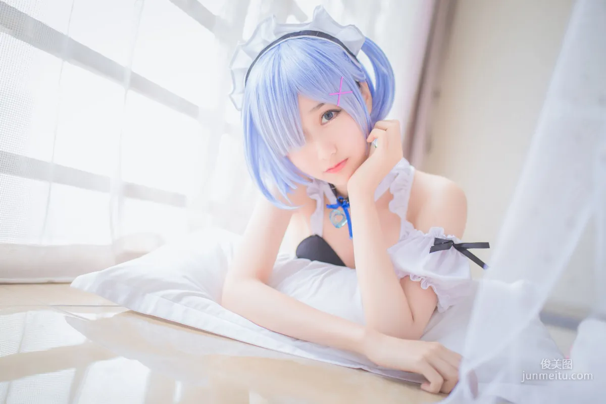 Mu Mianmian OwO, Rem Swimsuit + Bunny Girl [Web Idols] Photo Set photo 7