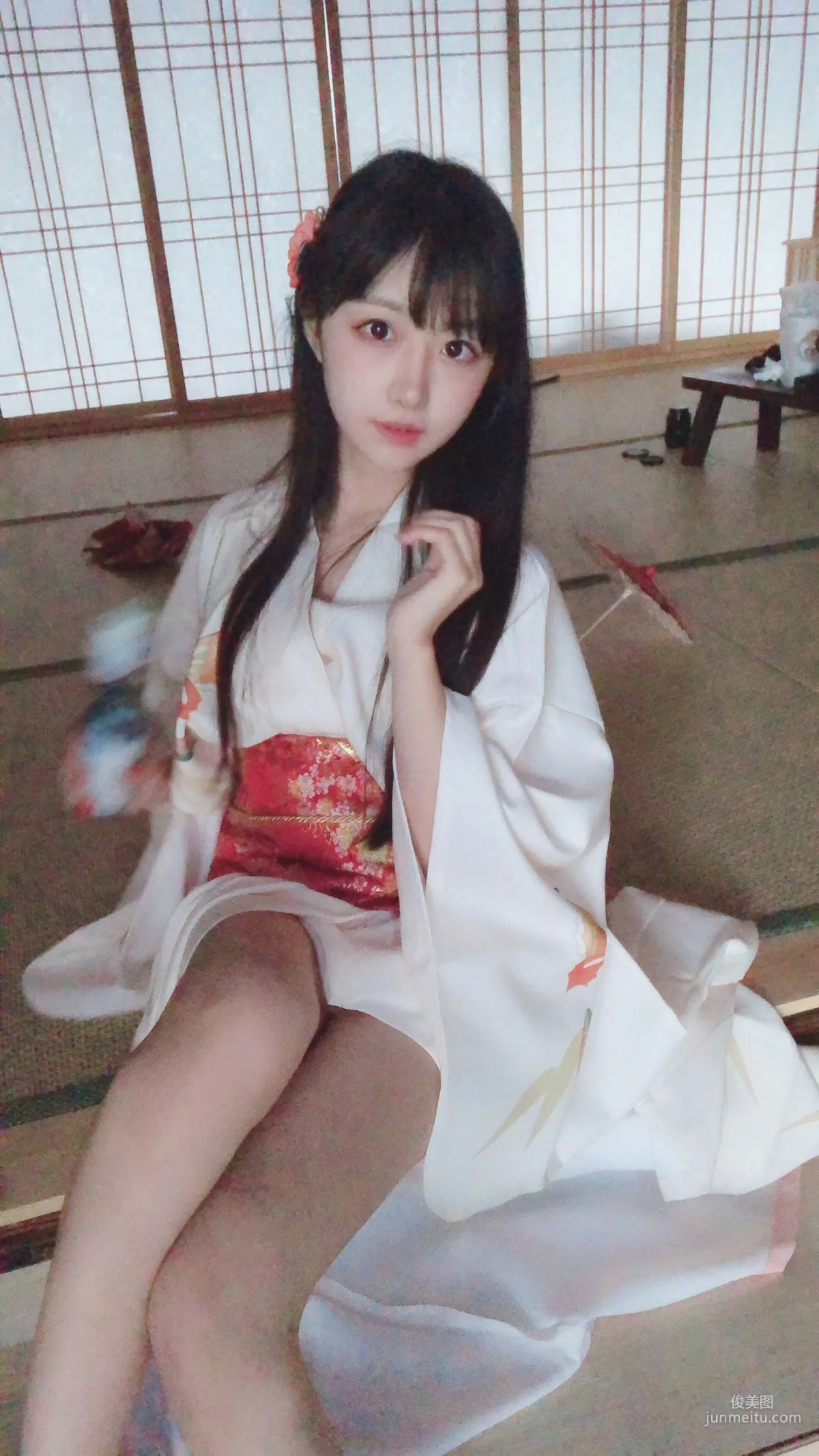 Shika Xiao Lulu, Kimono [Cosplay Fan Service] Photo Set photo 16