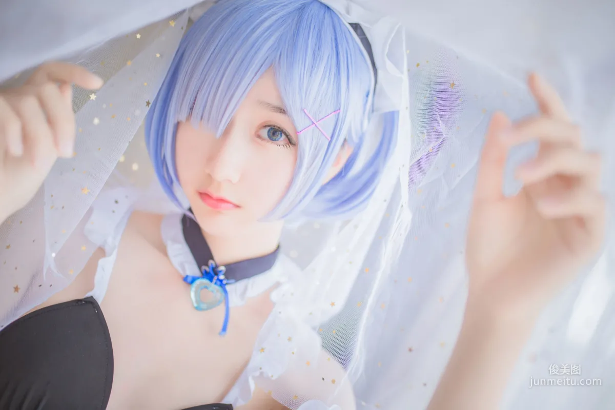 Mu Mianmian OwO, Rem Swimsuit + Bunny Girl [Web Idols] Photo Set photo 11