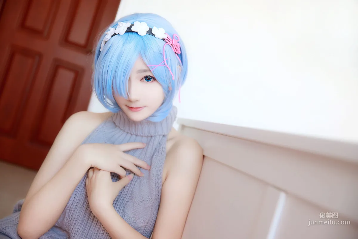 Nantao Momoko, Rem Backless Sweater [Cosplay Collection] Photo Set photo 6