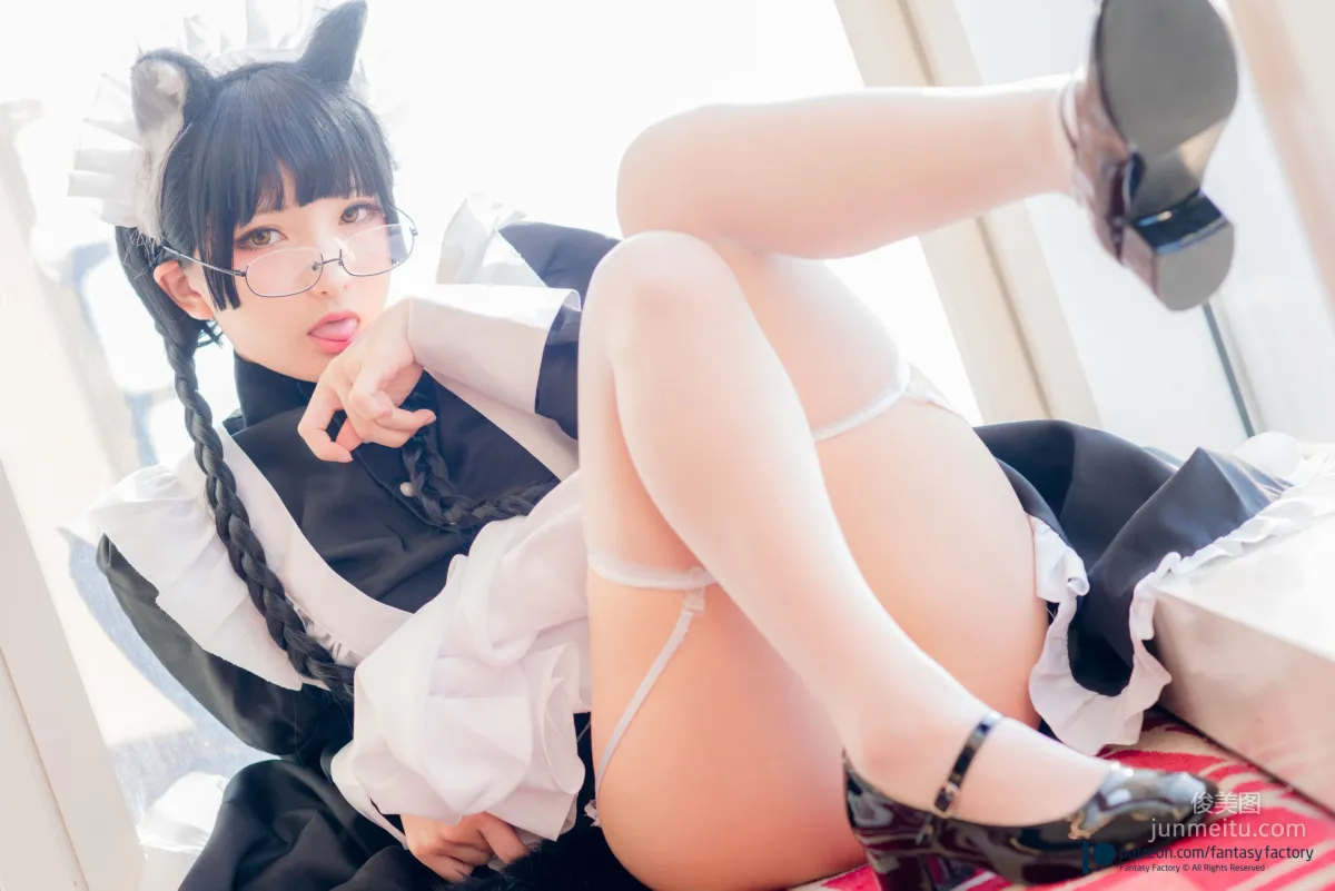 COSER小丁《黑猫女仆》 [Fantasy Factory] 写真集9