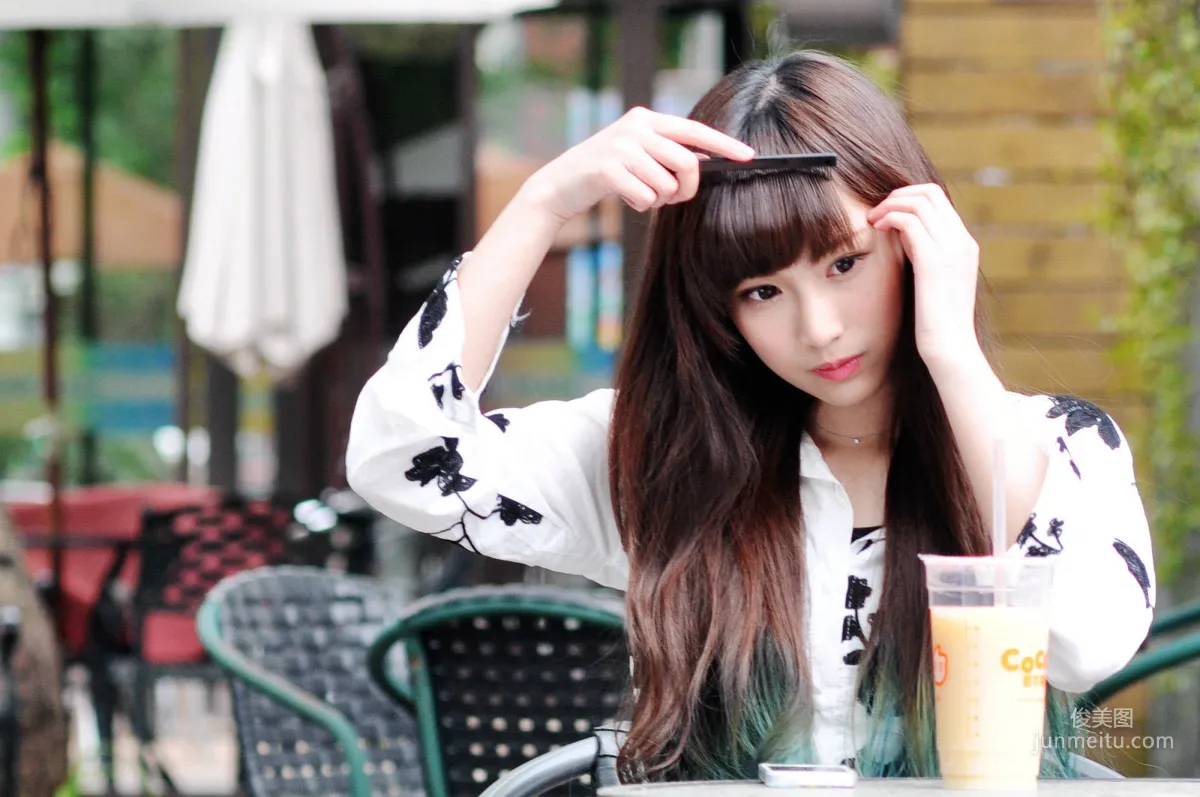 Zhang Chushan, Taipei Zhongshan Station McDonald's, School Beauty Goddess Park Fresh Outdoor Shoot Photo Set photo 43