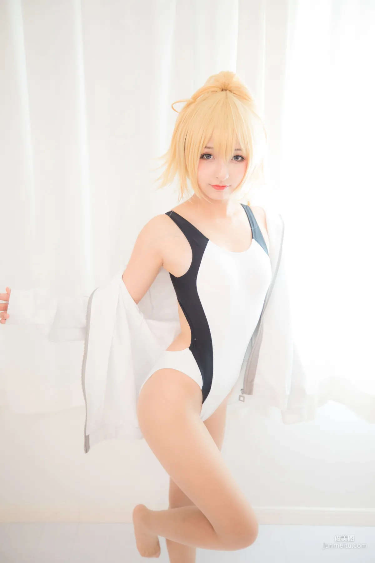 Kagurazaka Mafuyu Jeanne Swimsuit [Cosplay Girl] Photo Set photo 4