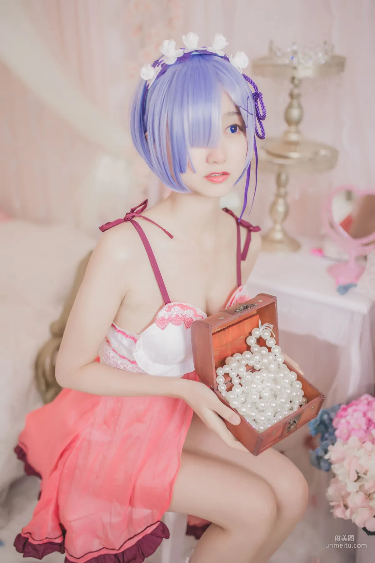 Mu Mianmian OwO Rem Pajamas [COSER Beauty] Photo Set photo 10