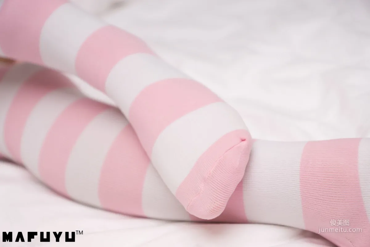 Shenle Banzhen Dong, Pink and White Stripes Series [Cosplay Collection] Photo Set photo 81