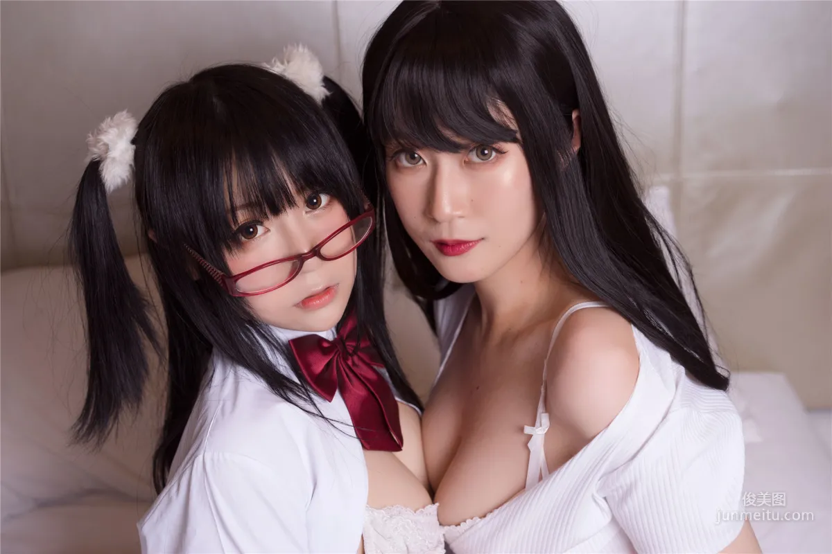 COSER Baiyin 81 & Yao Yaole, Sisters Silk Seduction [Cosplay Bonus] Photo Set photo 61