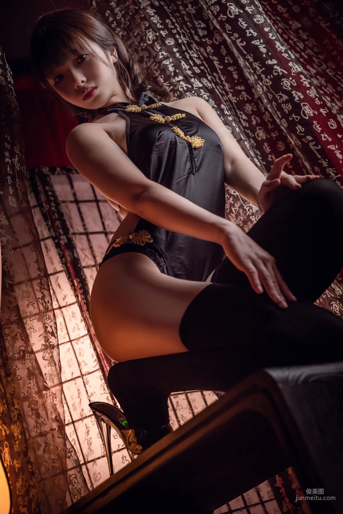 Wenmei Bujiang Daoli Black Silk Dudou [COSPLAY] Photo Set photo 10