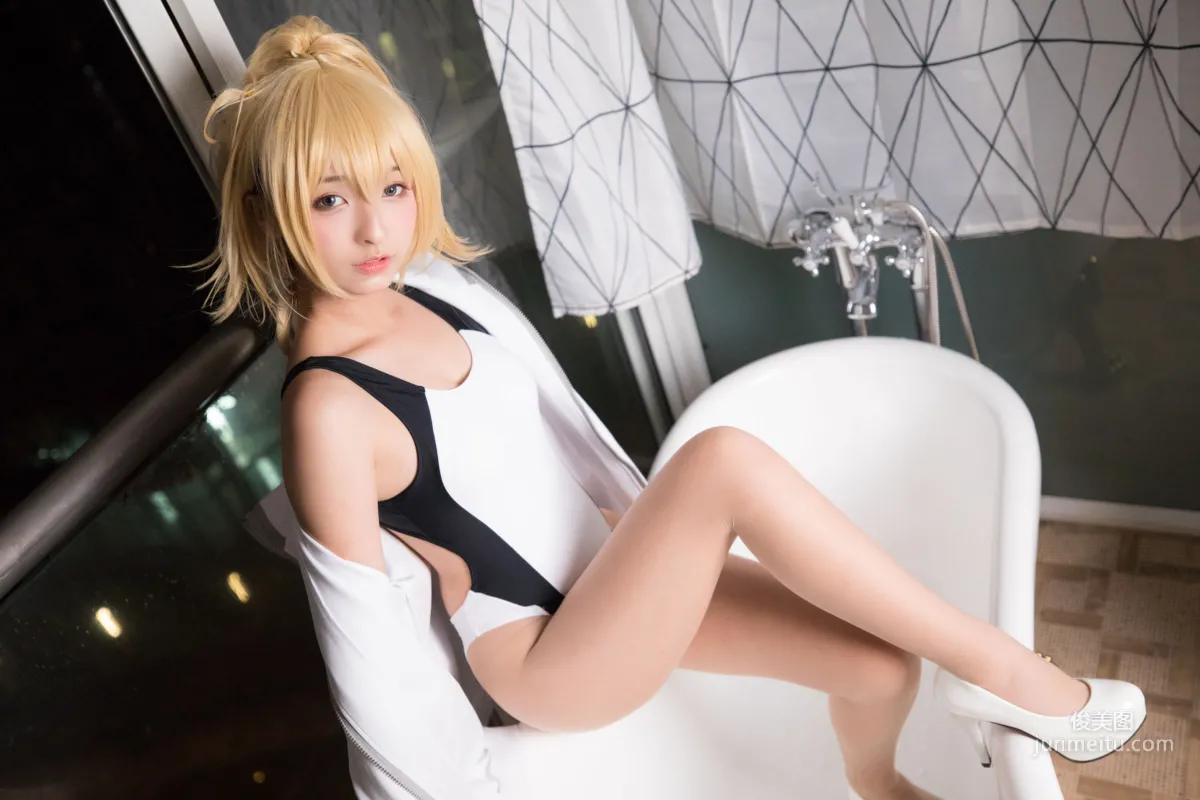 Kagurazaka Mafuyu Jeanne Swimsuit [Cosplay Girl] Photo Set photo 53