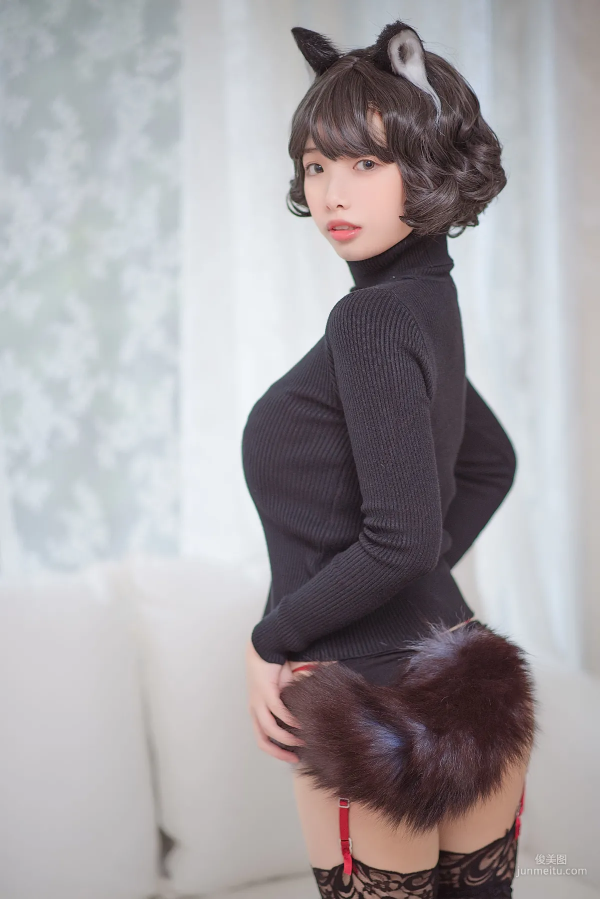 Wenmei Bujiang Daoli, Black Cat Lingerie [COSPLAY] Photo Set photo 12