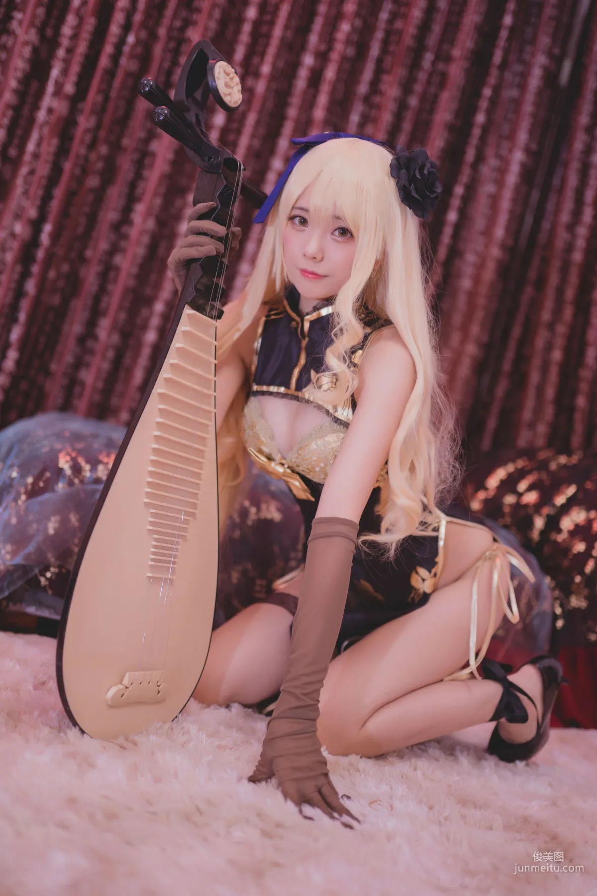 Xiaoye Meizi w 'Golden Lotus Qipao' [COSPLAY Beauty] Photo Set photo 3